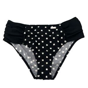 LASCANA | high rise black & white bikini bottom M 36D EURO